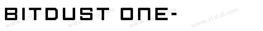 BITDUST ONE字体转换